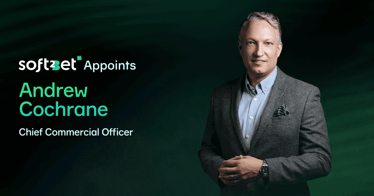 Soft2Bet Appoints Andrew Cochrane as Chief Commercial Officer to Lead Global Growth Strategy news featured image