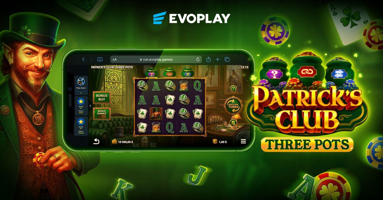 Evoplay brings the emerald isle to life in Patrick’s Club: Three Pots news featured image
