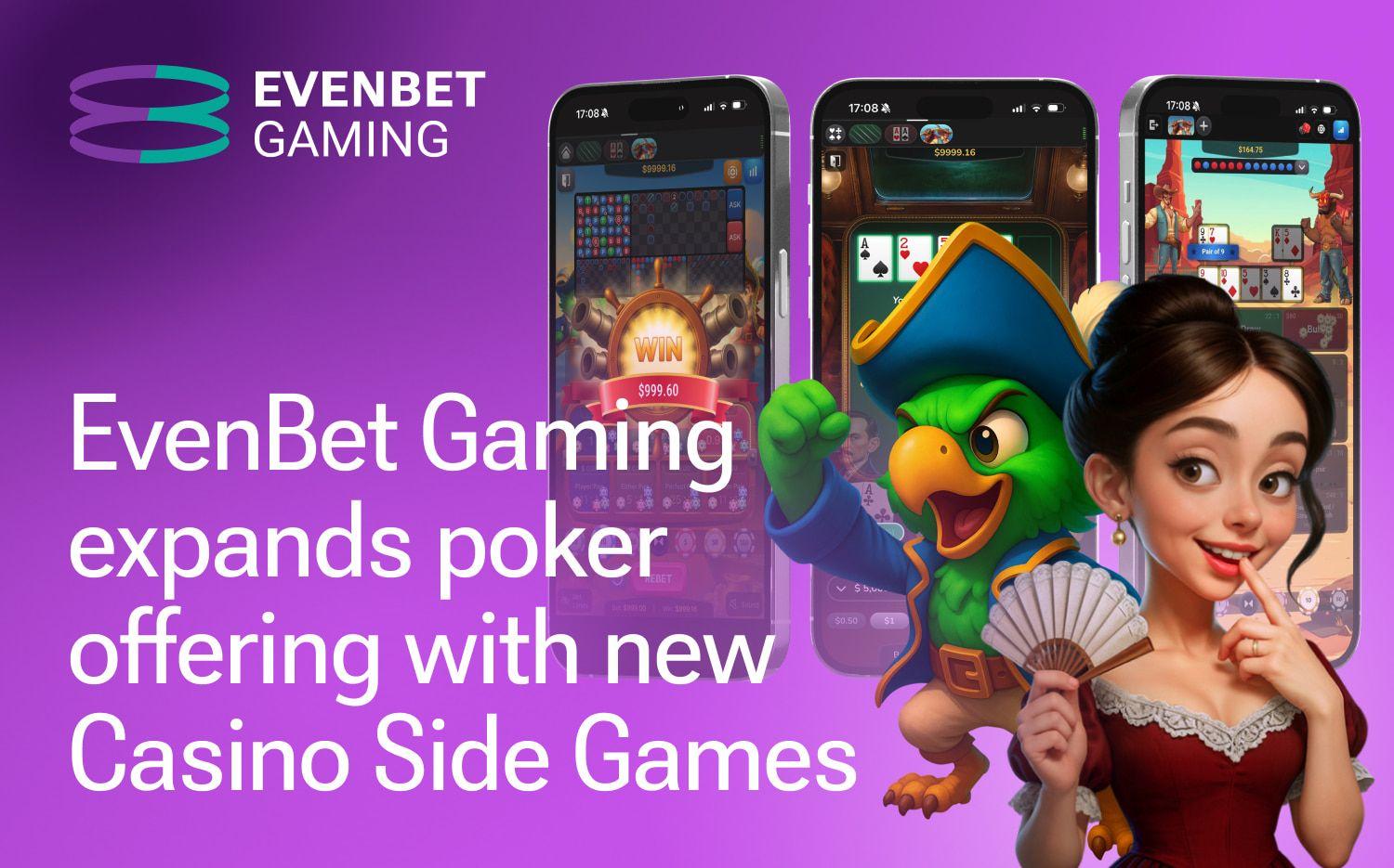    EvenBet Gaming expands poker offering with new side games designed to drive additional operator growth news featured image