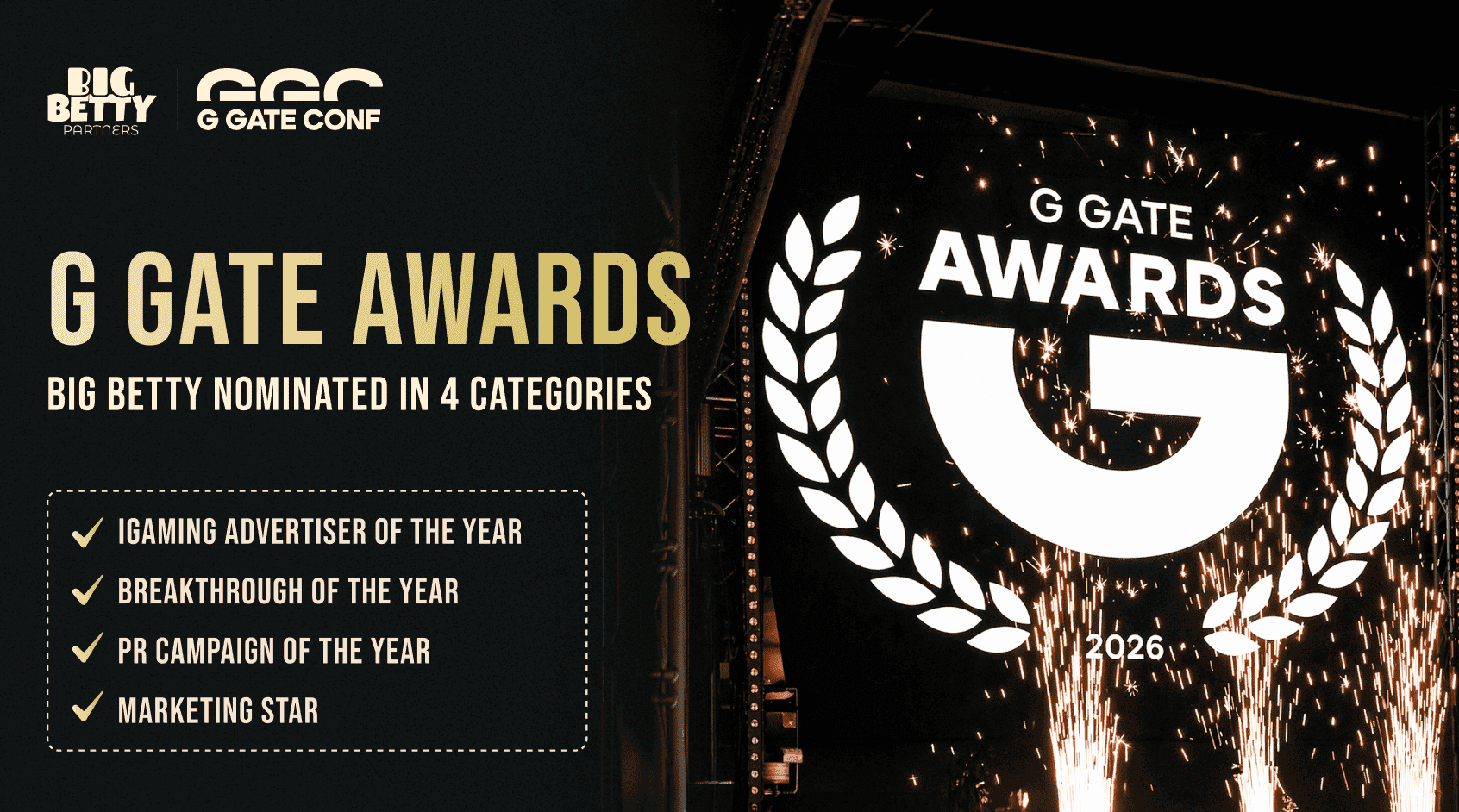 4 nominations at G GATE Awards — Big Betty keeps the pace news featured image