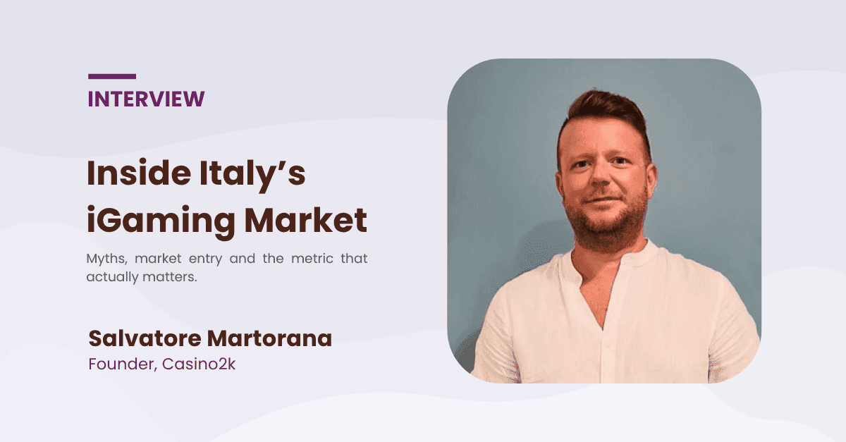 Interview with Salvatore Martorana, Founder of Casino2k news featured image