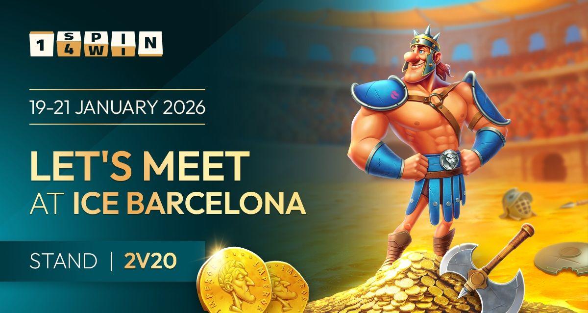 1spin4win brings a new gladiator-themed slot to the ICE 2026 arena news featured image