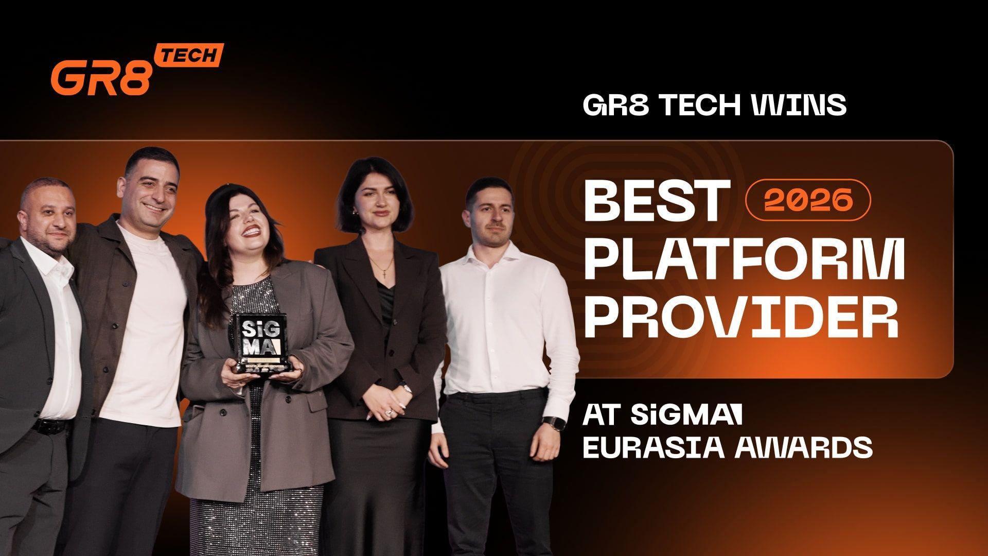 GR8 Tech Wins Best Platform Provider 2026 at SiGMA Eurasia Awards news featured image