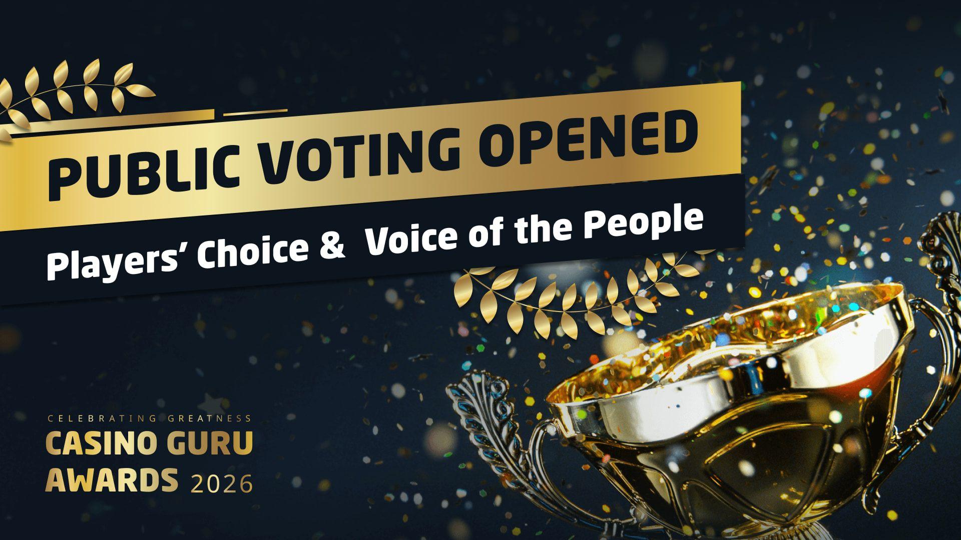Casino Guru opens public Voting for Players’ Choice and Voice of the People categories in 2026 Awards news featured image