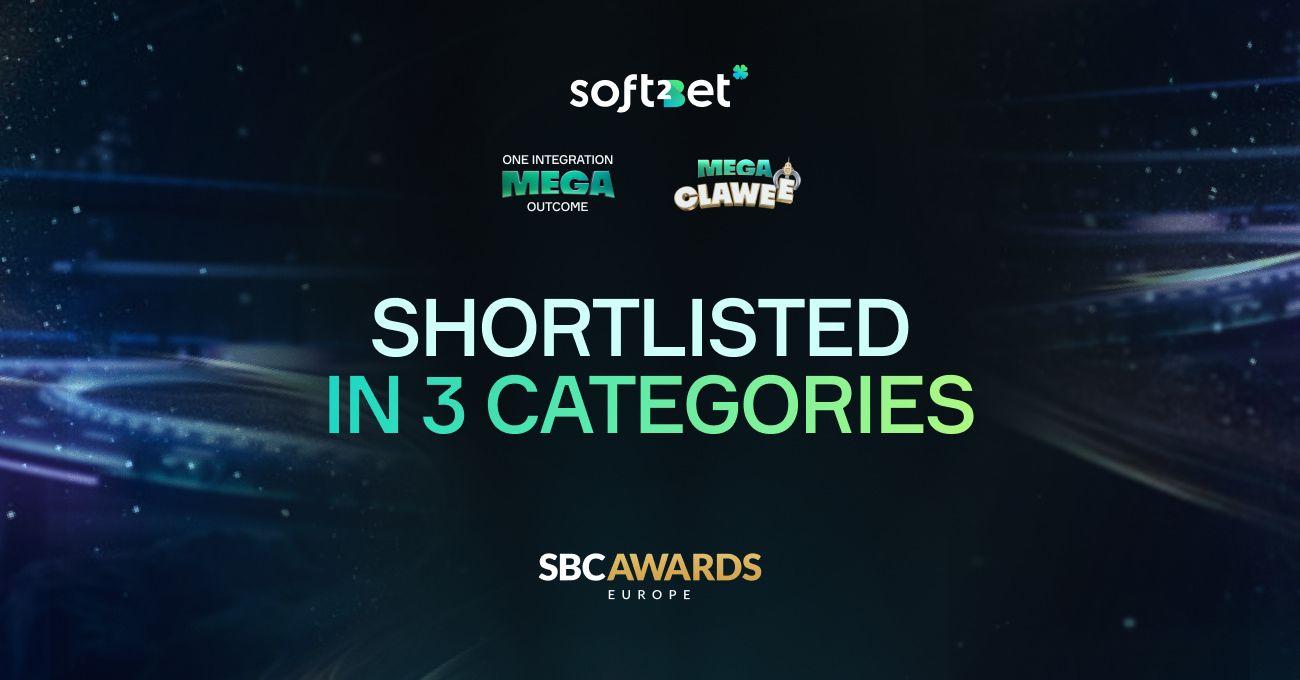 Soft2Bet shortlisted in three categories at SBC Awards Europe news featured image