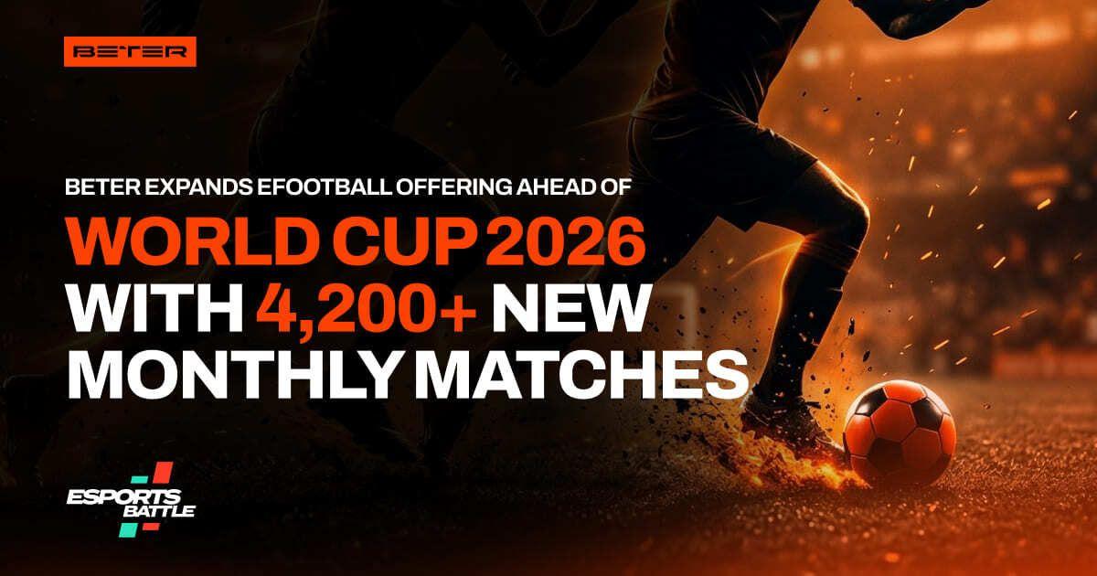 BETER boosts eFootball offering with new 4,200+ monthly events ahead of World Cup 2026 news featured image