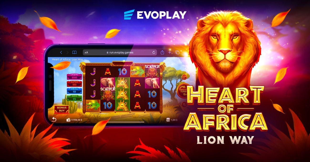 Evoplay heads on a safari adventure in Heart of Africa: Lion Way news featured image