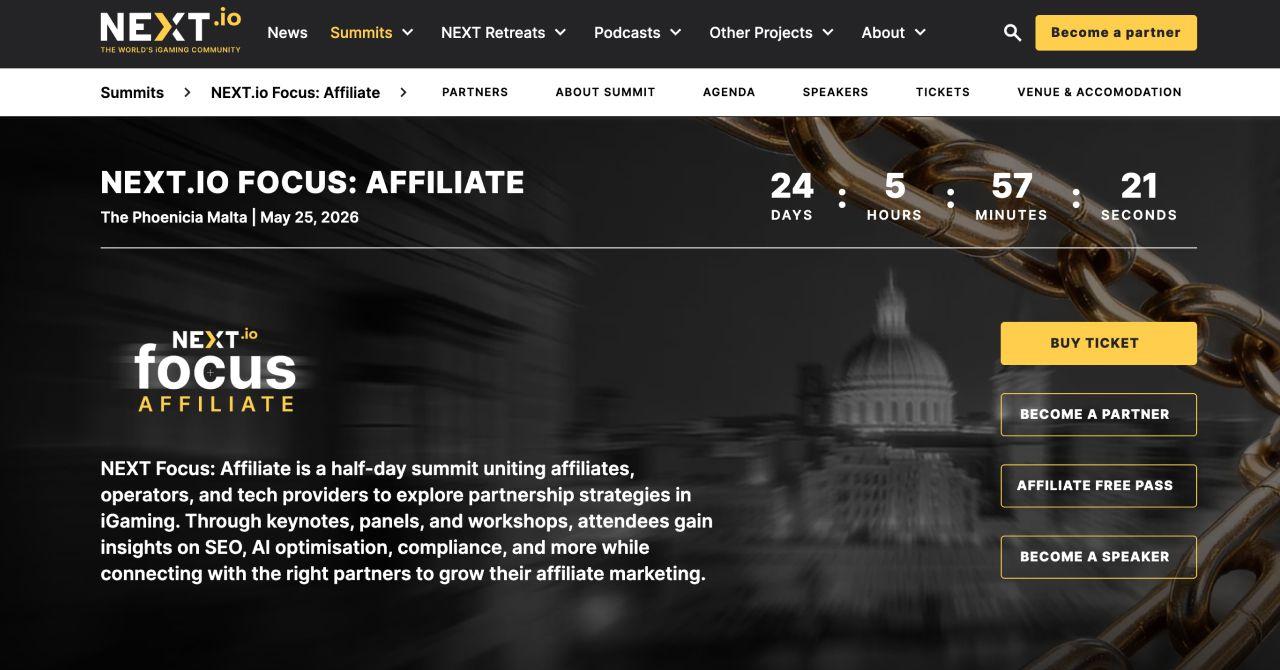 StatsDrone Partners with NEXT.io for 1 Day Affiliate Conference news featured image