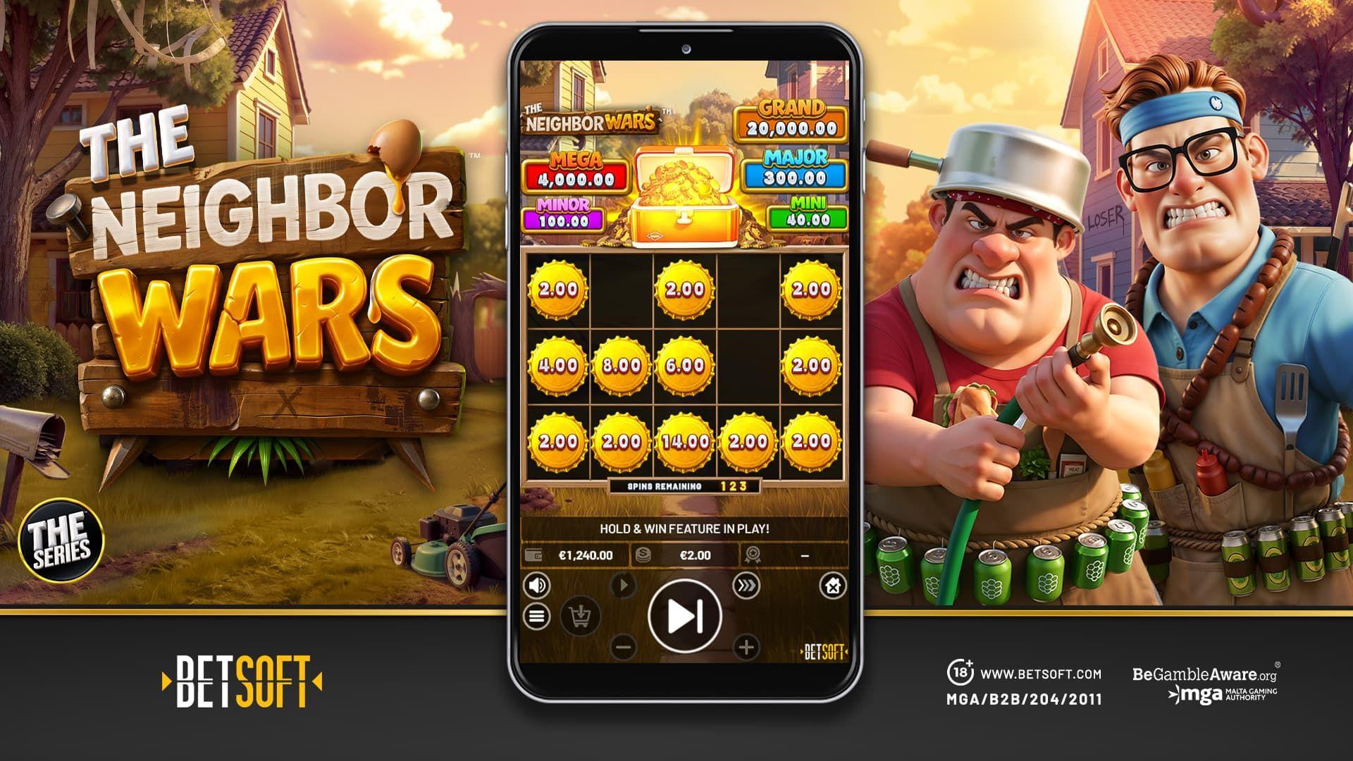 Betsoft unveils THE NEIGHBOR WARS news featured image