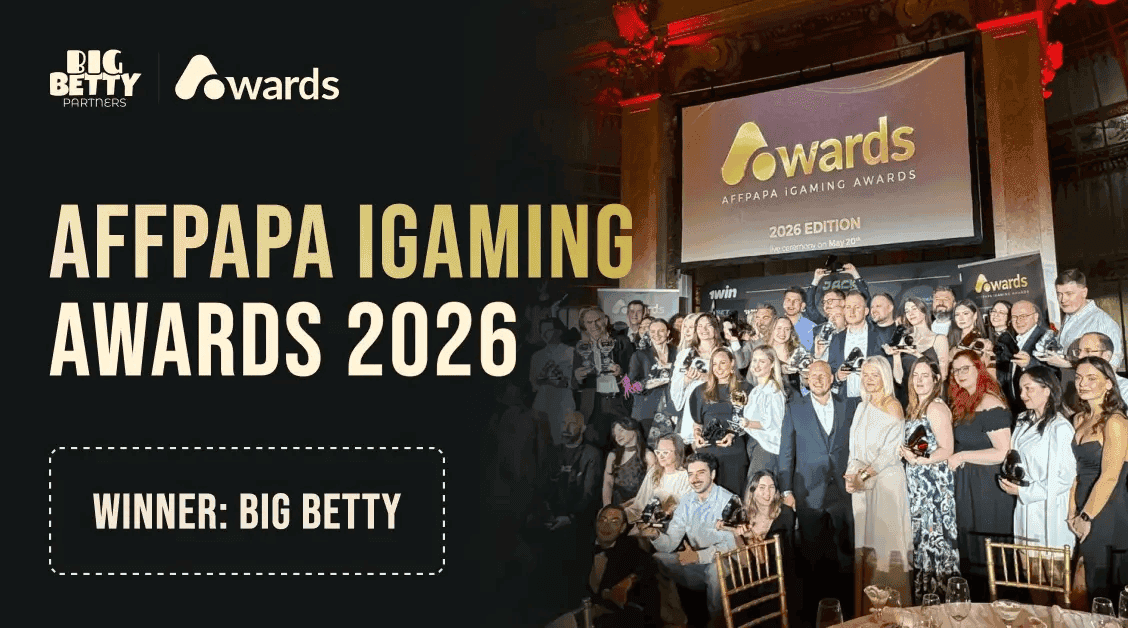 Big Betty Takes Home Marketing of the Year at AffPapa iGaming Awards 2026 news featured image