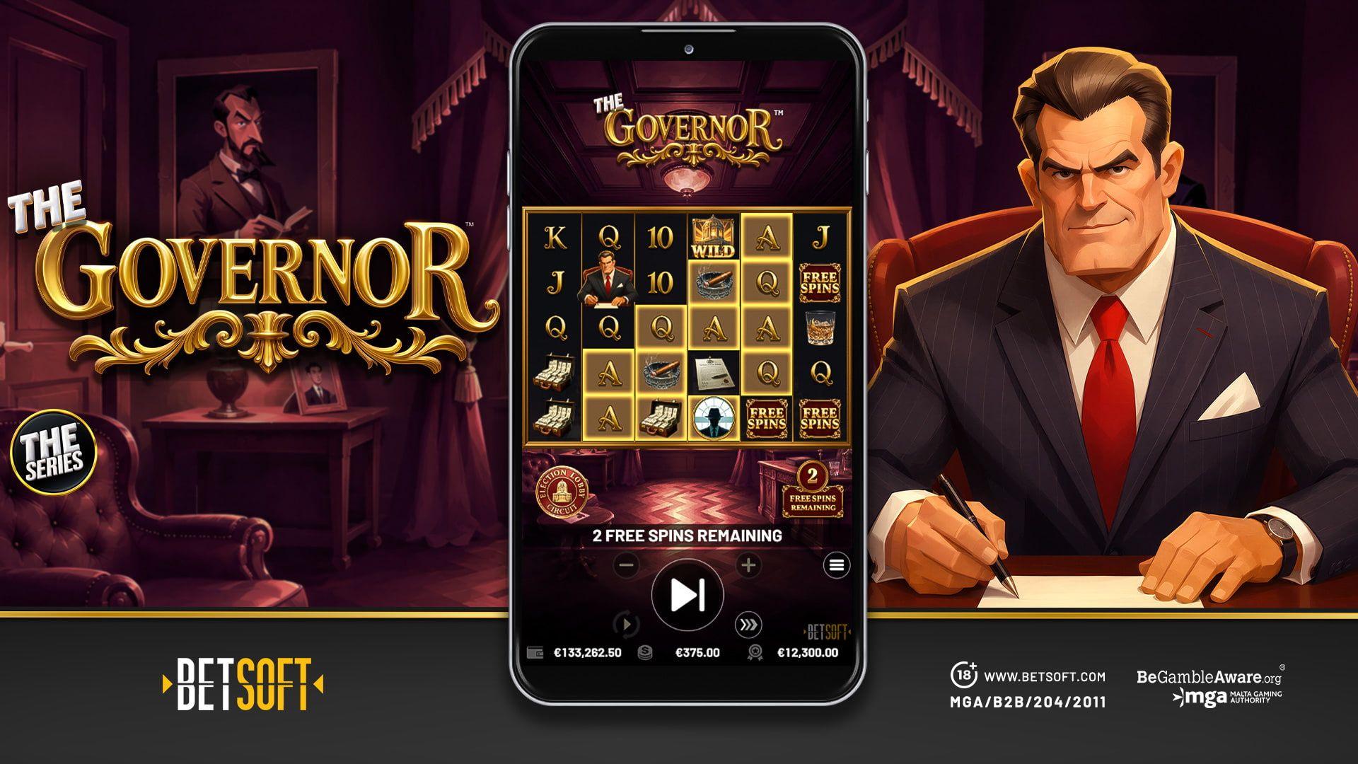 Expand your influence and wealth when you assume the office of THE GOVERNOR™ in Betsoft's latest headline release.